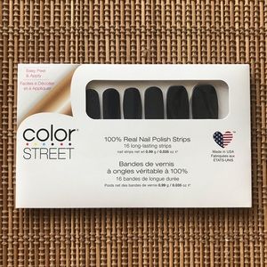Color Street Black Nail Polish Strips